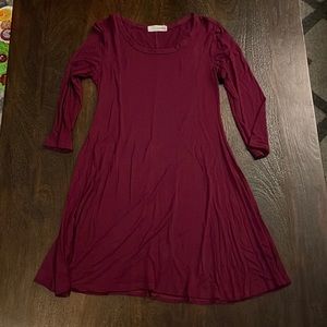 Maroon dress, size small